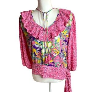 Diane Freis Vintage Boho Blouse